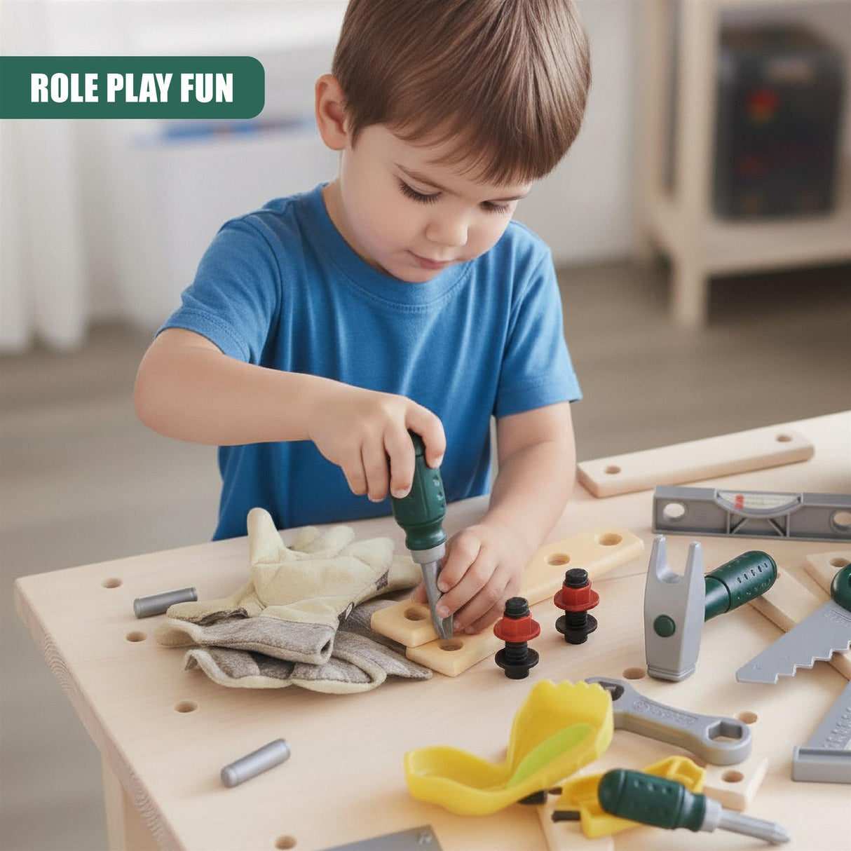 Kids Tool Playset with Carry Bag