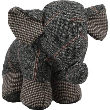 The Magic Toy Shop Tartan Elephant Door Stopper