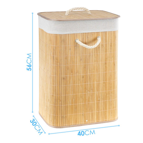 Bamboo Laundry Basket by GEEZY - UKBuyZone