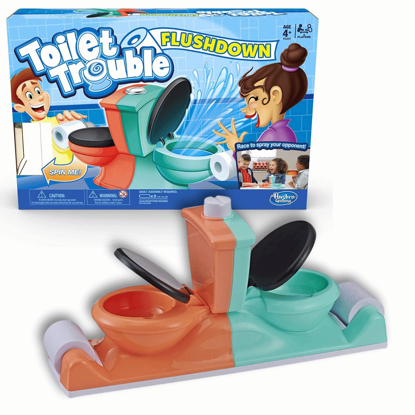Toilet Trouble Flush down Kids Game 4+ Years by Hasbro - UKBuyZone