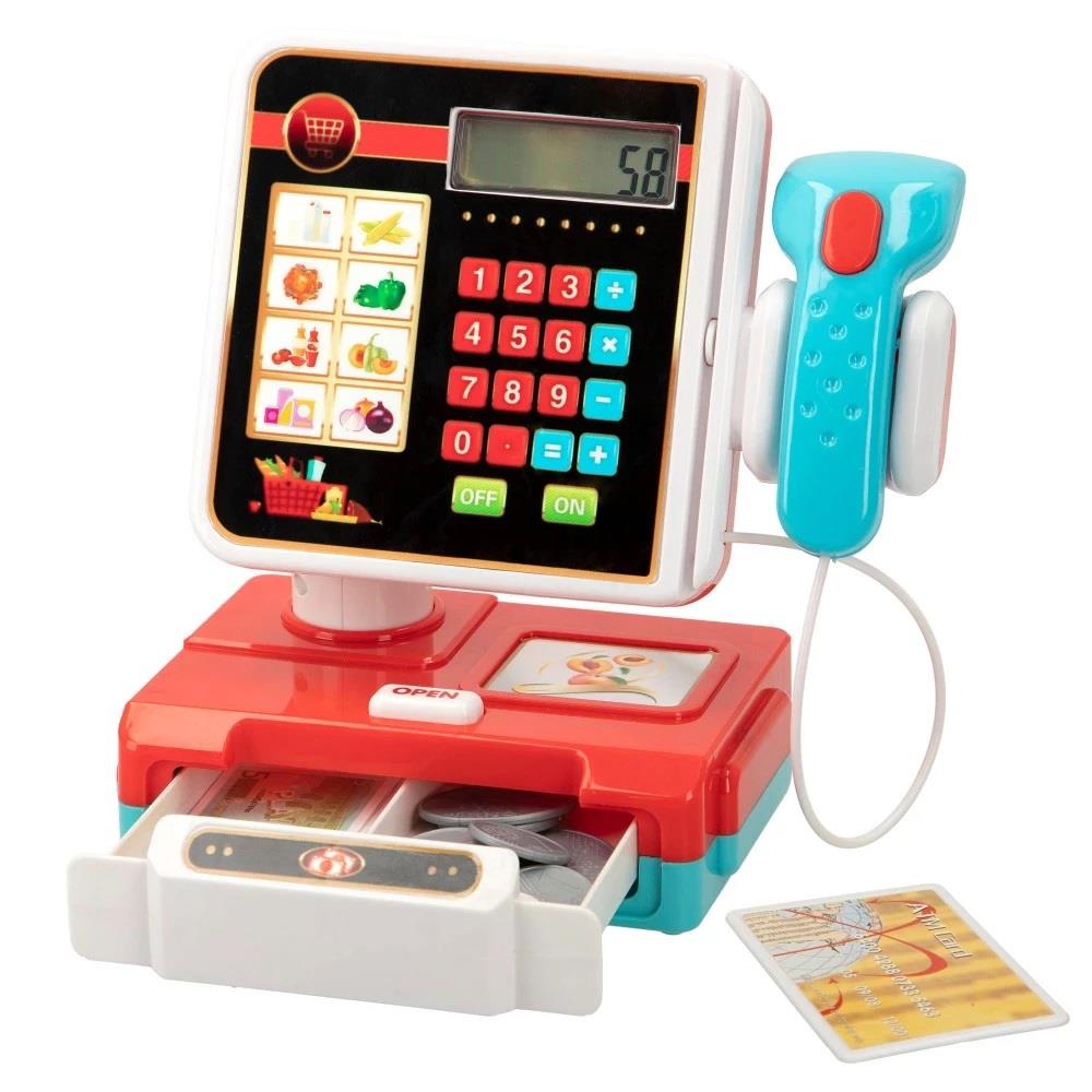 Electronic Cash Register Toy Till with Sounds and Calculator by The Magic Toy Shop - UKBuyZone
