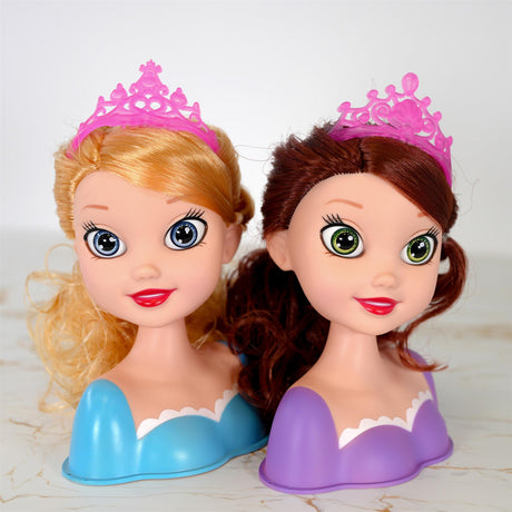 Princess Styling Head with Hair Accessories by BiBi Doll - UKBuyZone