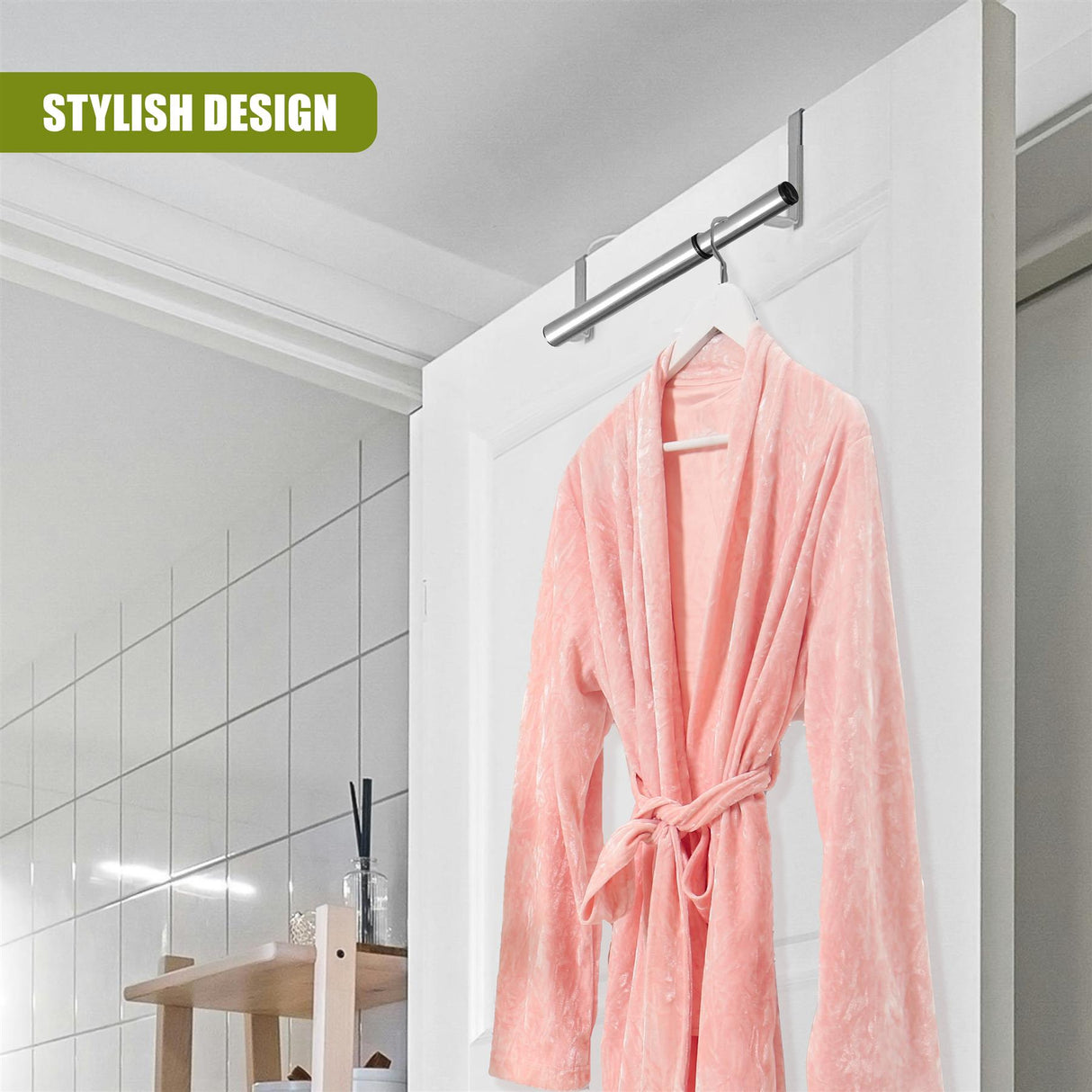 Extendable Over Door Tea Towel Rail by GEEZY - UKBuyZone