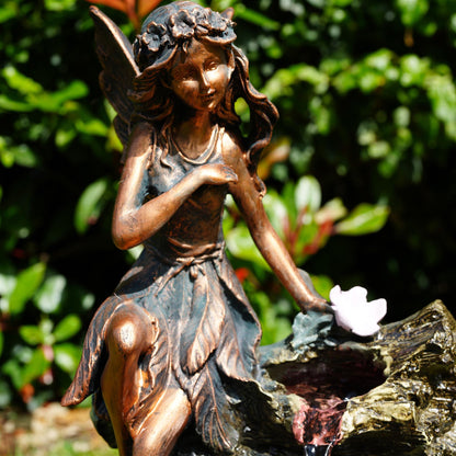 Fairy Water Feature With Led Lights by GEEZY - UKBuyZone
