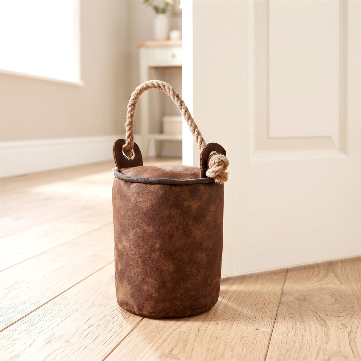 Faux Leather Door Stop