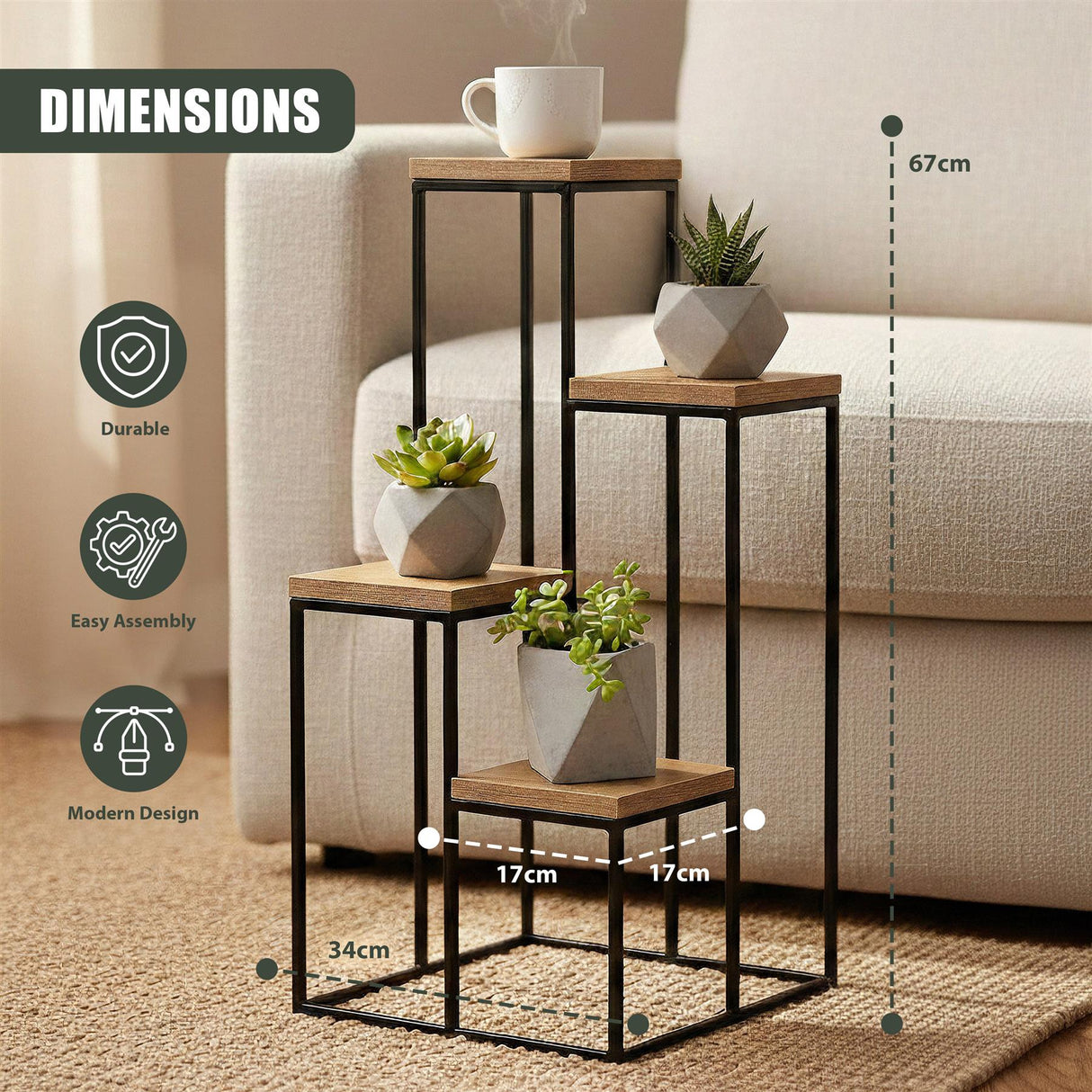 4 Tier Plant Stand