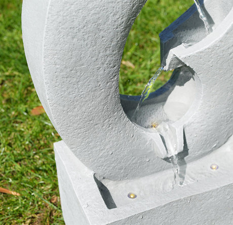 Horn Water Feature Outdoor With LED by GEEZY - UKBuyZone