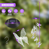 Solar Butterfly LED Wind Chimes