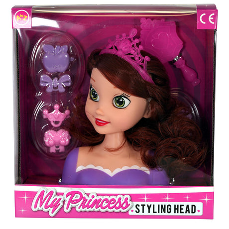 Princess Styling Head with Hair Accessories by BiBi Doll - UKBuyZone