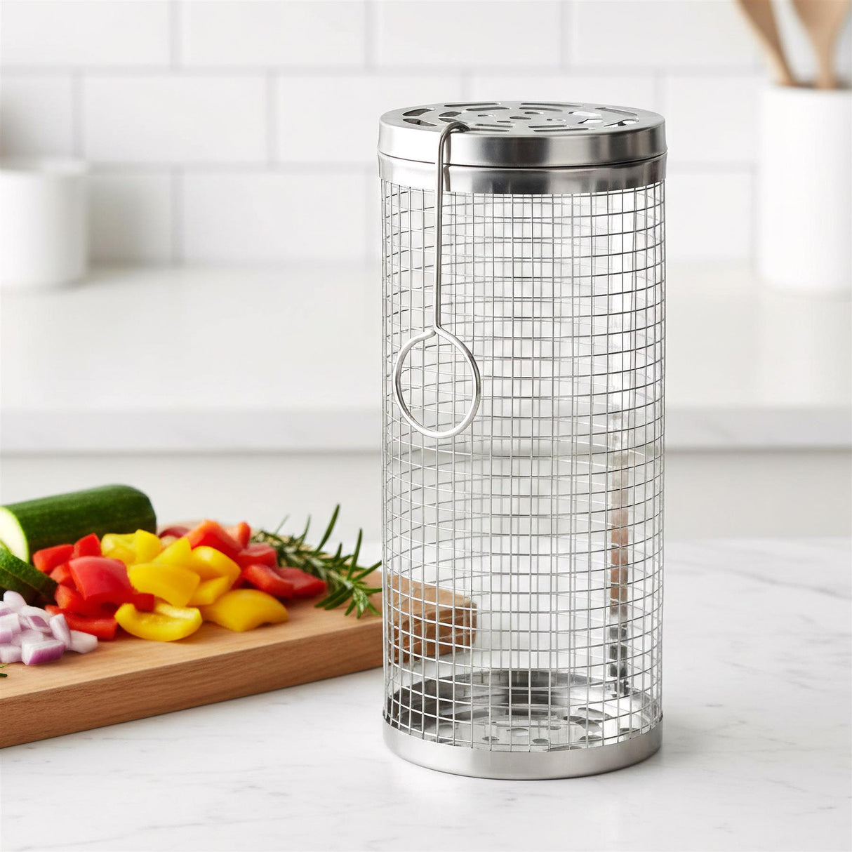 Rolling Grill Basket