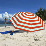 Red Striped Parasol