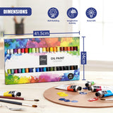 40 Piece Oil Paint Set