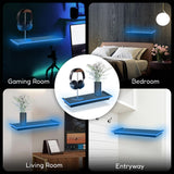 Floating Shelves with LED Lights