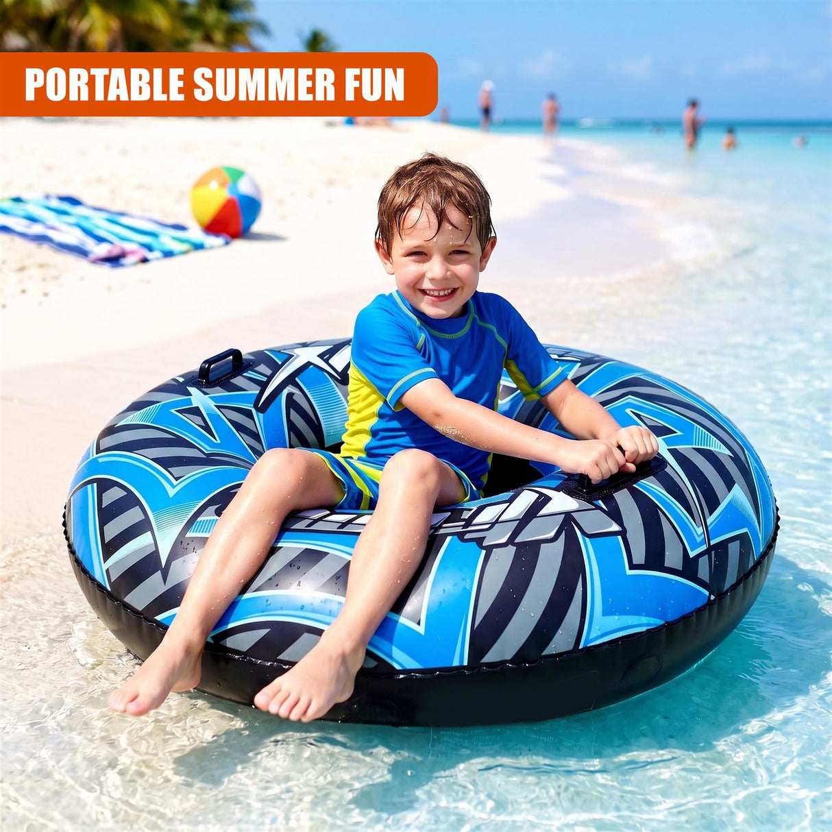 Inflatable Pool Ring 47" - Blue