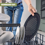 1. Non-stick pizza baking tray set

2. Three trays in each box - UKBuyZone