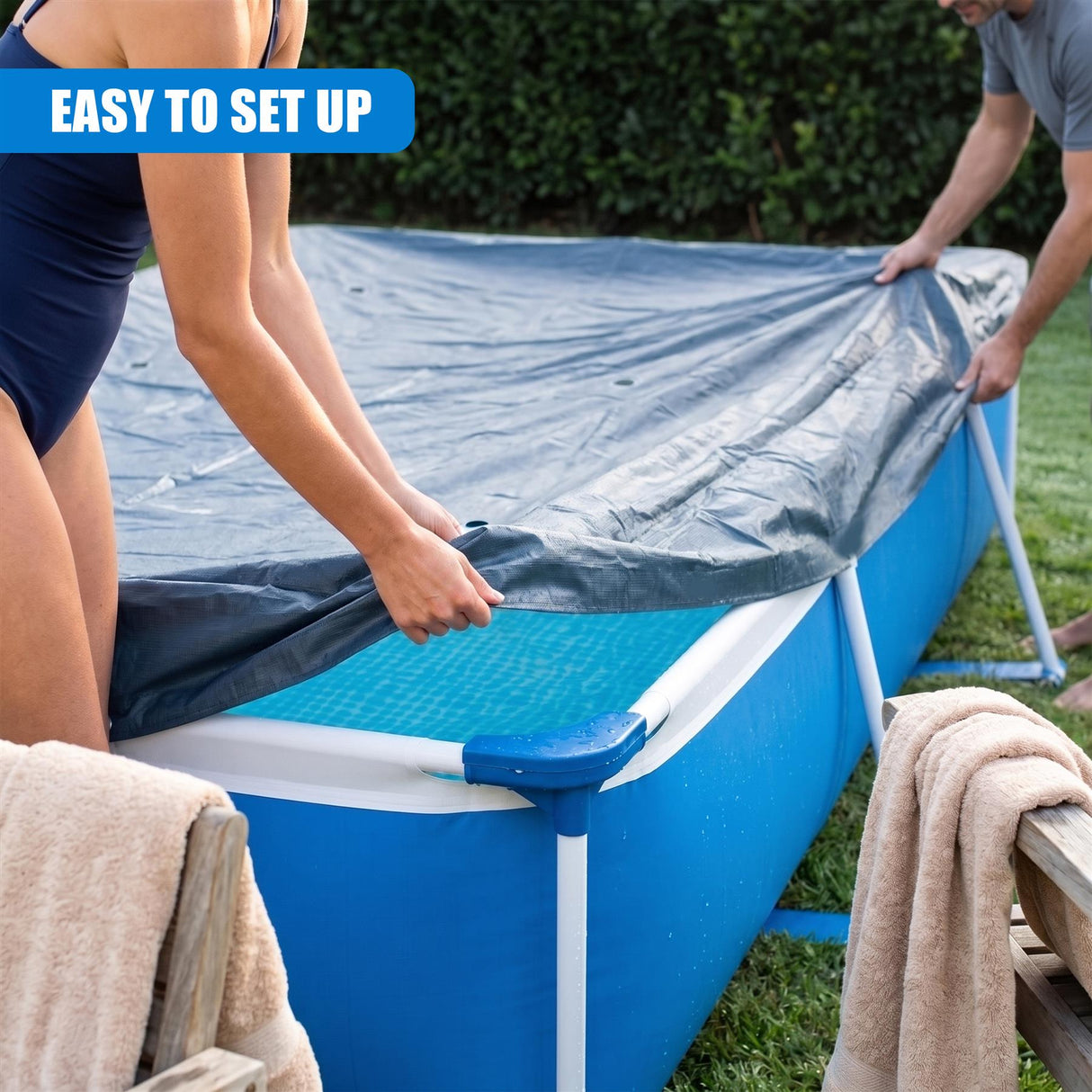 INTEX Rectangular Pool Cover 460x230cm for Metal Frame & Prism Pools