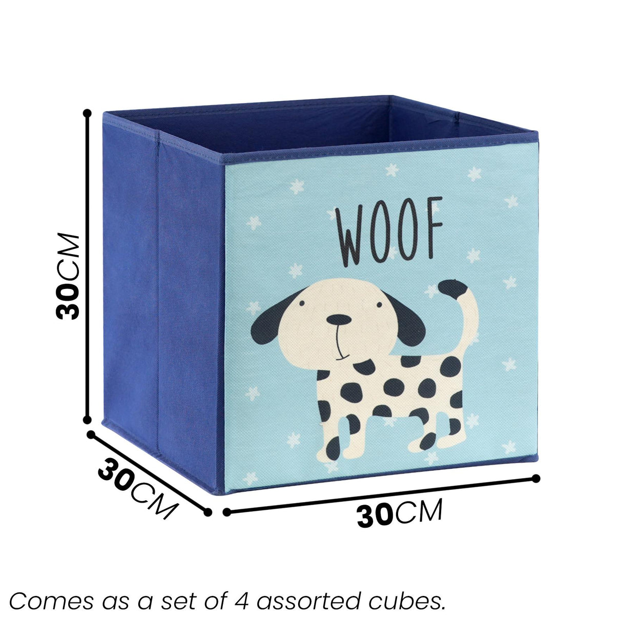 UKbuyzone Set of 4 Animal Design Storage Boxes