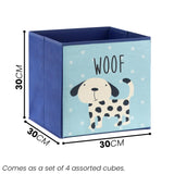 UKbuyzone Set of 4 Animal Design Storage Boxes