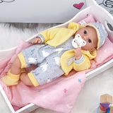Baby Doll With Dummy & Sounds Yellow