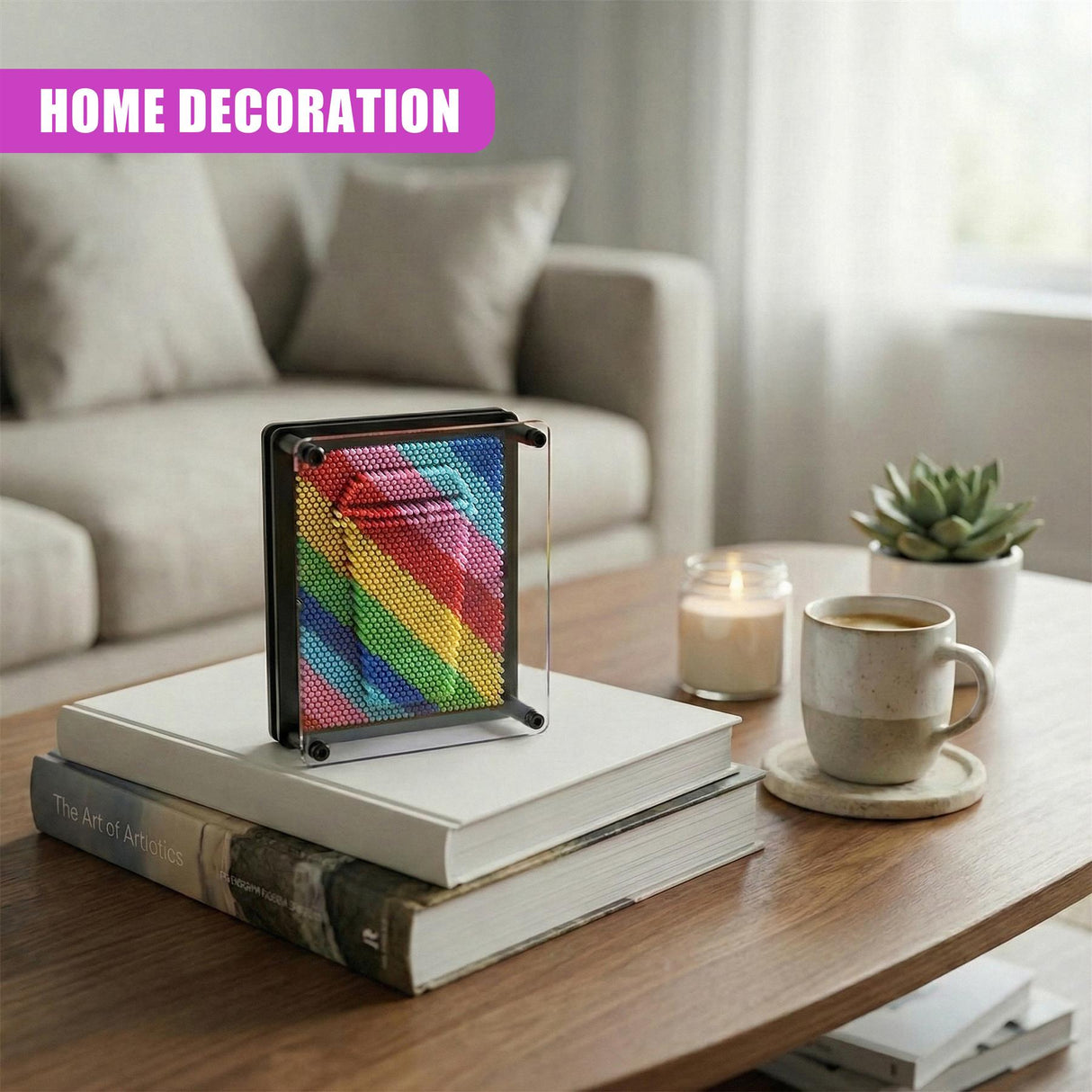 Rainbow 3D Plastic Pin Art