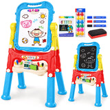 Blue Folding Double-Sided Magnetic Drawing Board