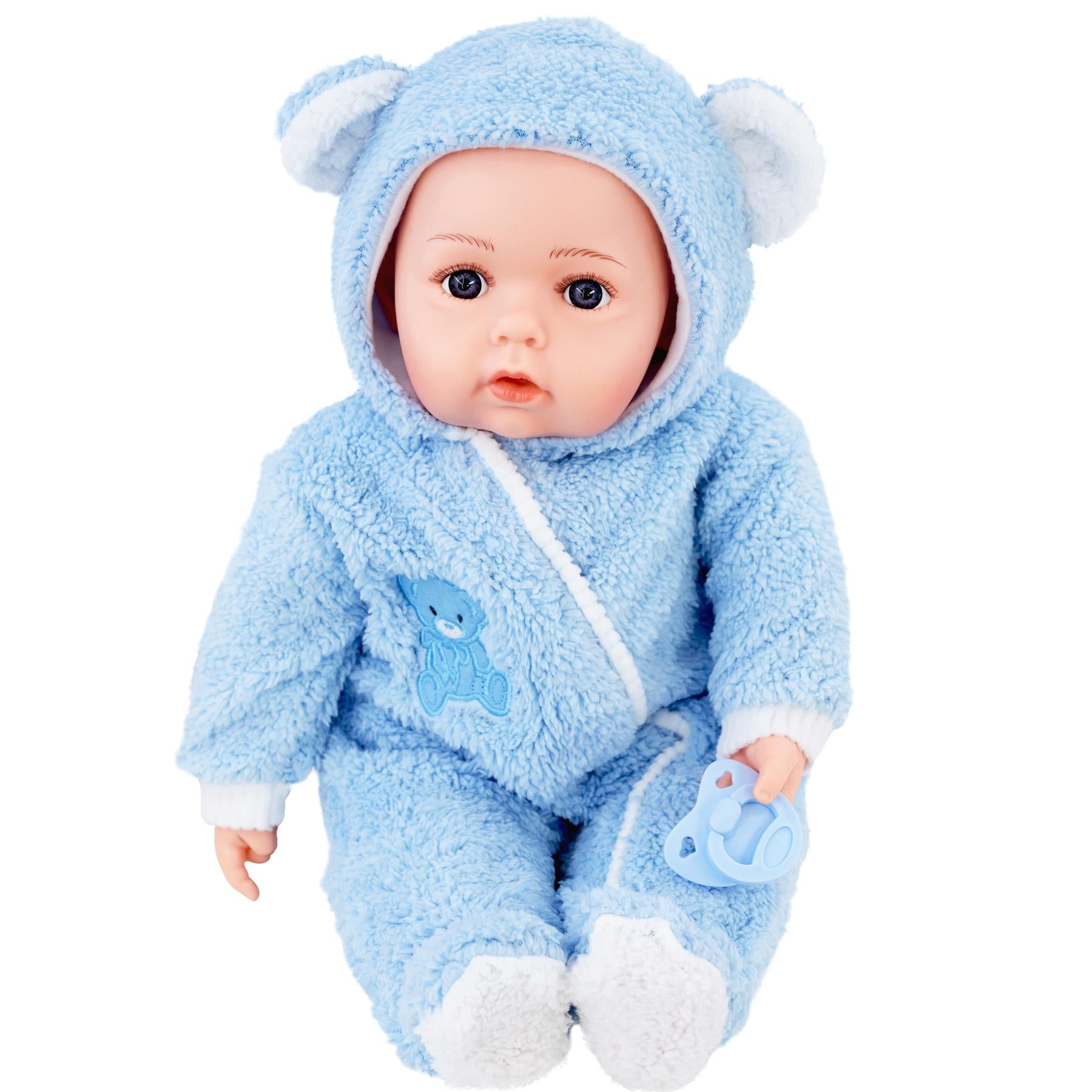 Grey Bibi Baby Doll + Extra Outfit by BiBi Doll - UKBuyZone