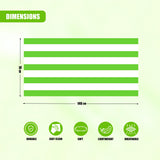 Beach Bath Towel Large Microfibre Green Striped