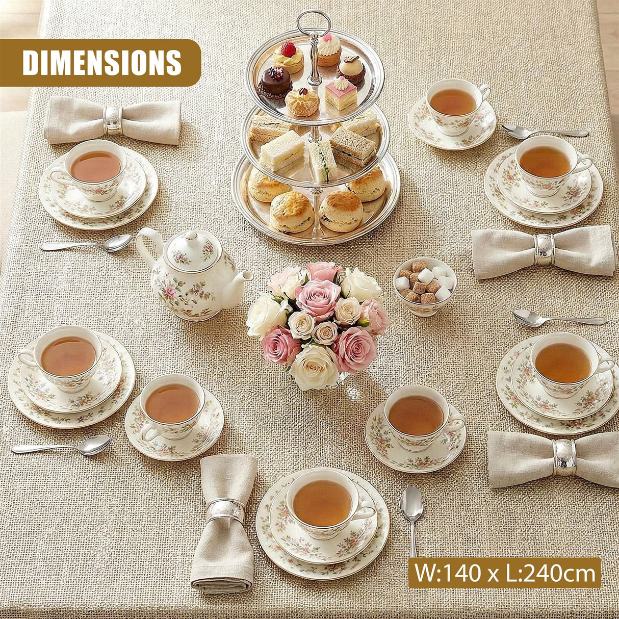 Metallic Table Cloth