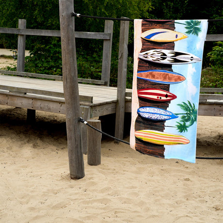 Surfboards Design Large Towel by Geezy - UKBuyZone