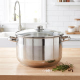 Stainless Steel Stock Pot with Lid - 16 L