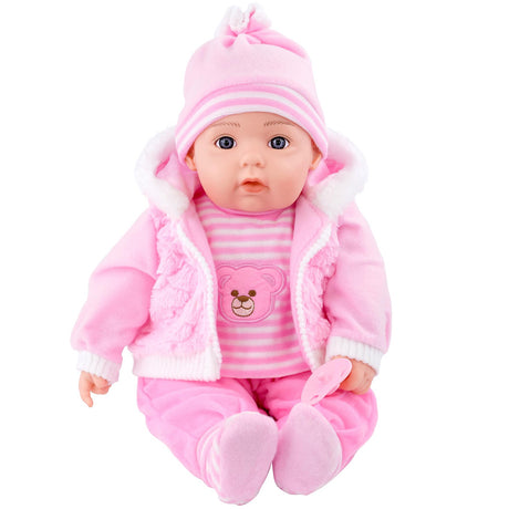 Baby Pink Bibi Baby Doll Toy With Dummy & Sounds by BiBi Doll - UKBuyZone