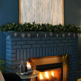 Pre-Lit Christmas Garland with LED Lights and Timer Function