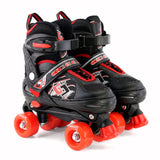 Black & Red Kids Adjustable Roller Skates