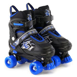 Blue & Black Kids Adjustable Roller Skates