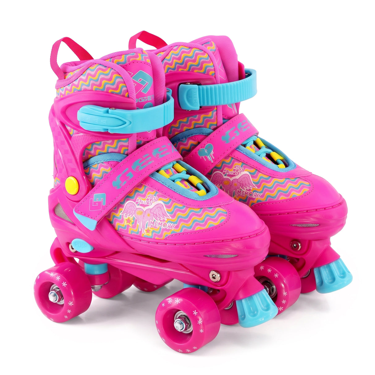 Pink Kids Adjustable Roller Skates