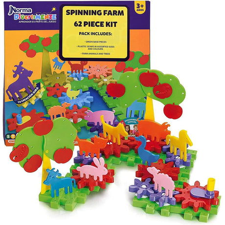 62 PCS Farm Spinning Educational Set Build & Spin by The Magic Toy Shop - UKBuyZone