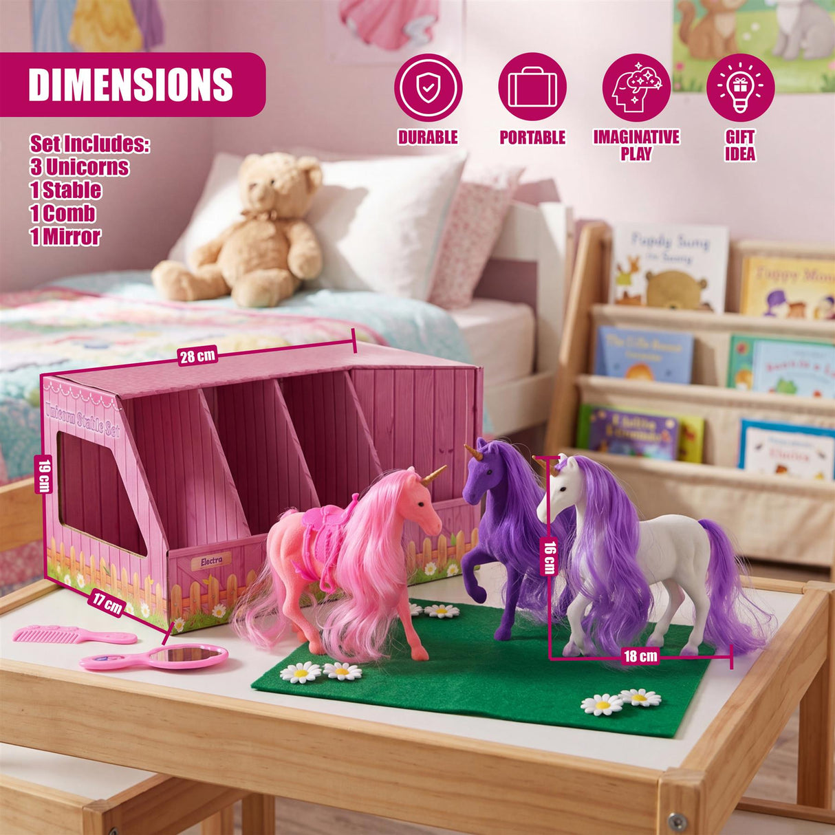 Unicorn Stable Playset