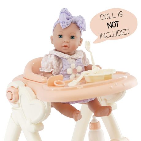 Baby Dolls Feeding High Chair Kids Play Set by BiBi Doll - UKBuyZone