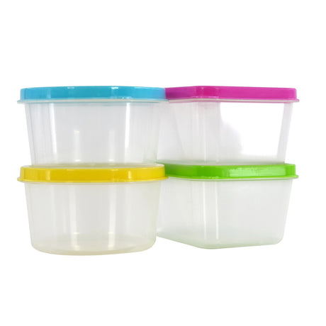 Set of 4 Mini Food Storage Containers with Lids by Geezy - UKBuyZone