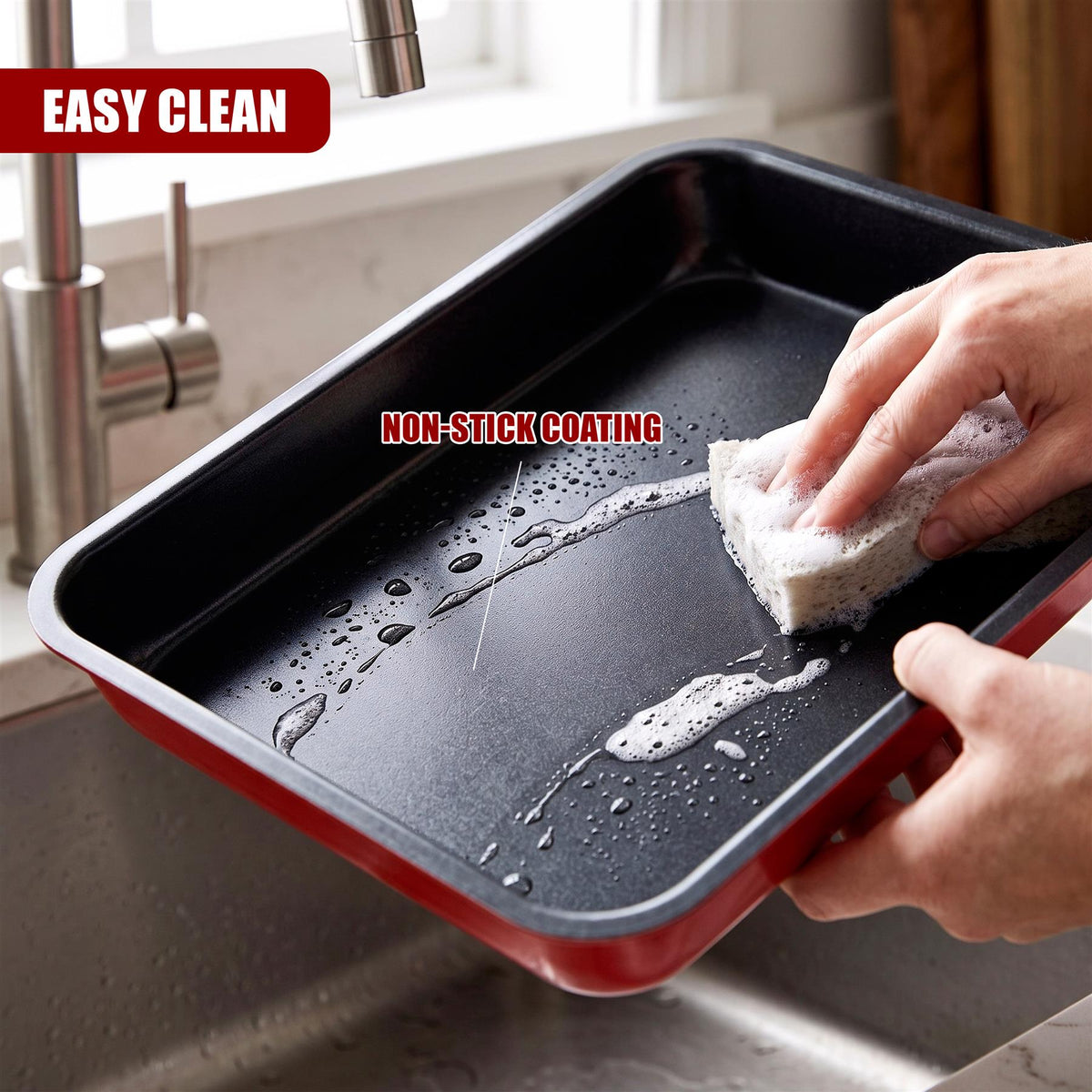 Set of 3 Non-Stick Roasting Trays