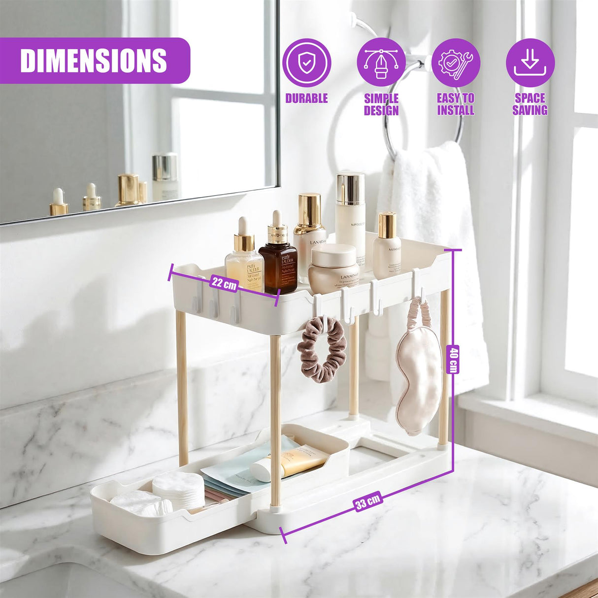 2 Tier Pull Out Organiser