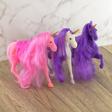 Unicorn Stable with Three Unicorns and Accessories by The Magic Toy Shop - UKBuyZone