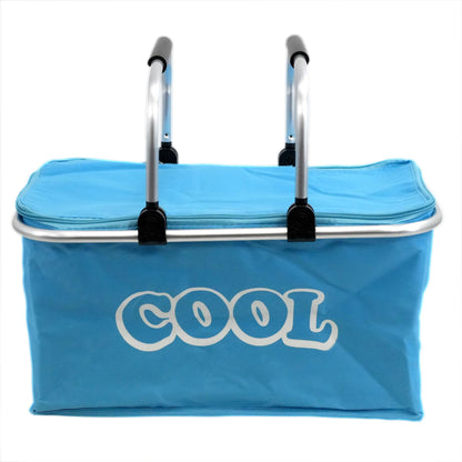Blue Cooler Basket Bag by GEEZY - UKBuyZone