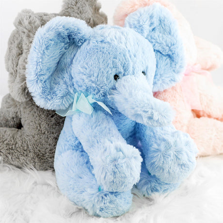 Blue Plush Elephant Soft Toys by The Magic Toy Shop - UKBuyZone