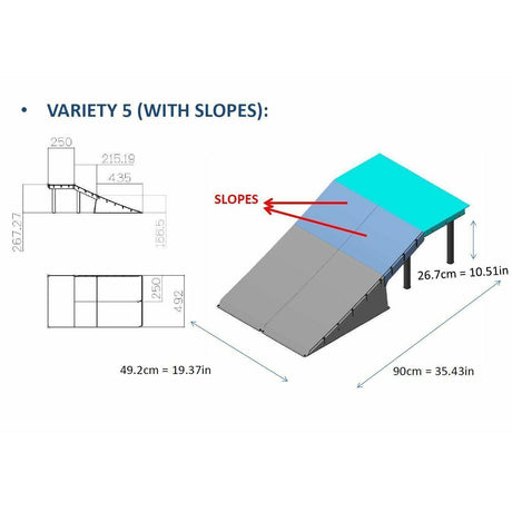 GEEZY Multi-Functional 6-in-1 Ramp Set