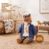 BiBi Black Baby Doll "Cheetah" (45 cm / 18")