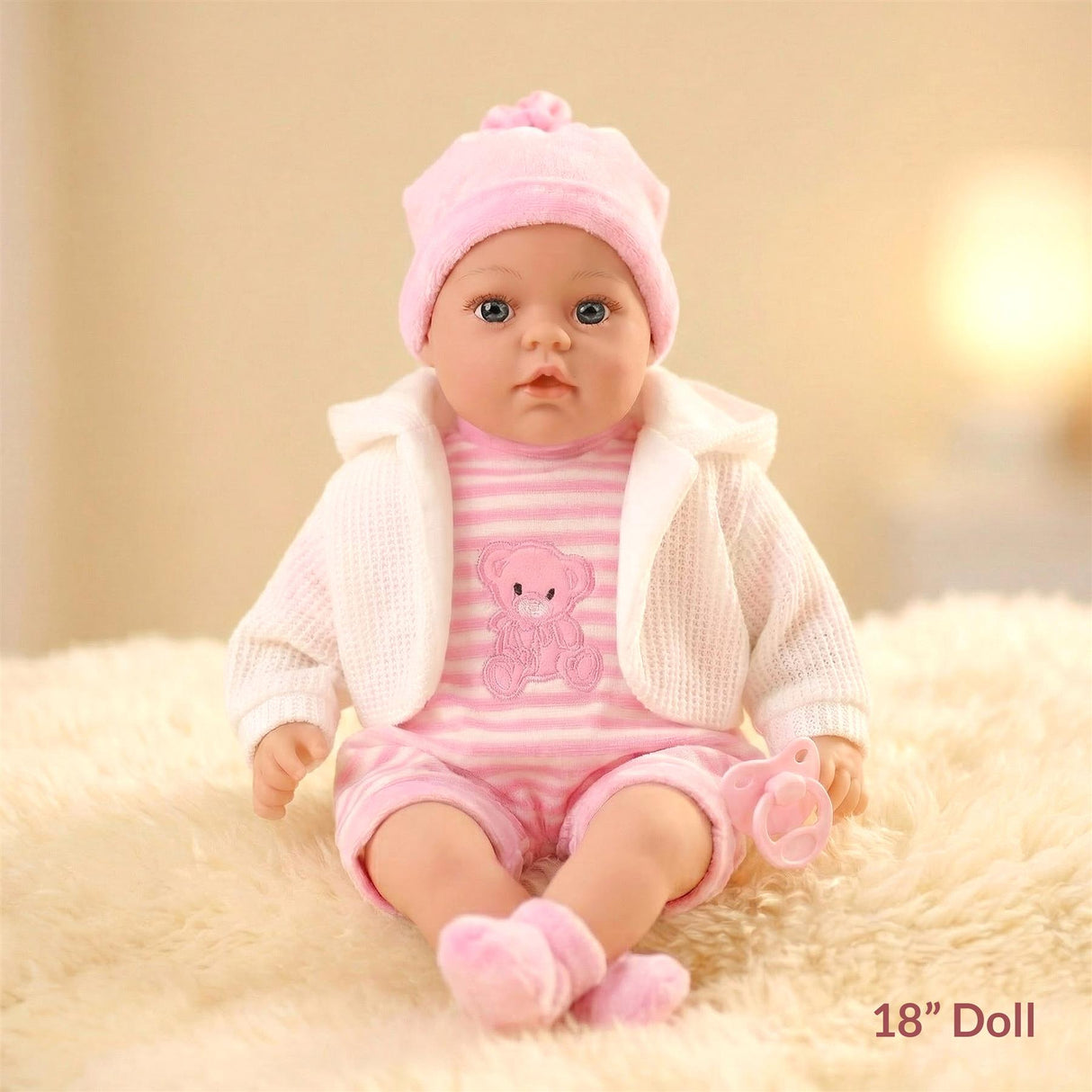 BiBi Baby Doll - Pink (45 cm / 18")