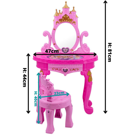 Princess Vanity Dressing Table & Stool Toy by The Magic Toy Shop - UKBuyZone