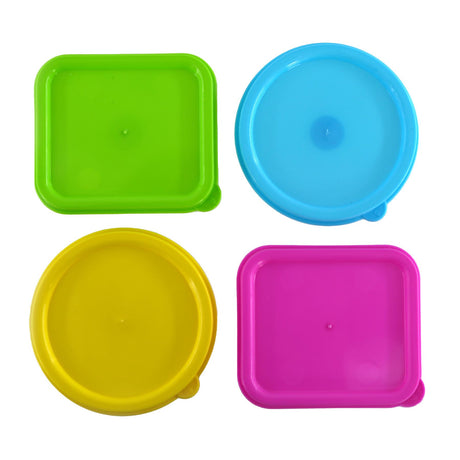 Set of 4 Mini Food Storage Containers with Lids by Geezy - UKBuyZone