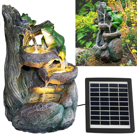 Solar Frog Fountain by GEEZY - UKBuyZone